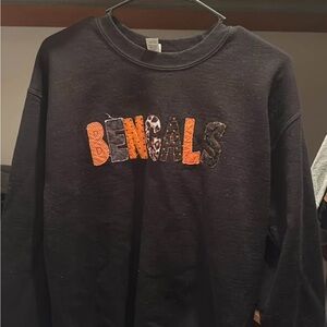 Bengals Black and Orange Men's Sweater